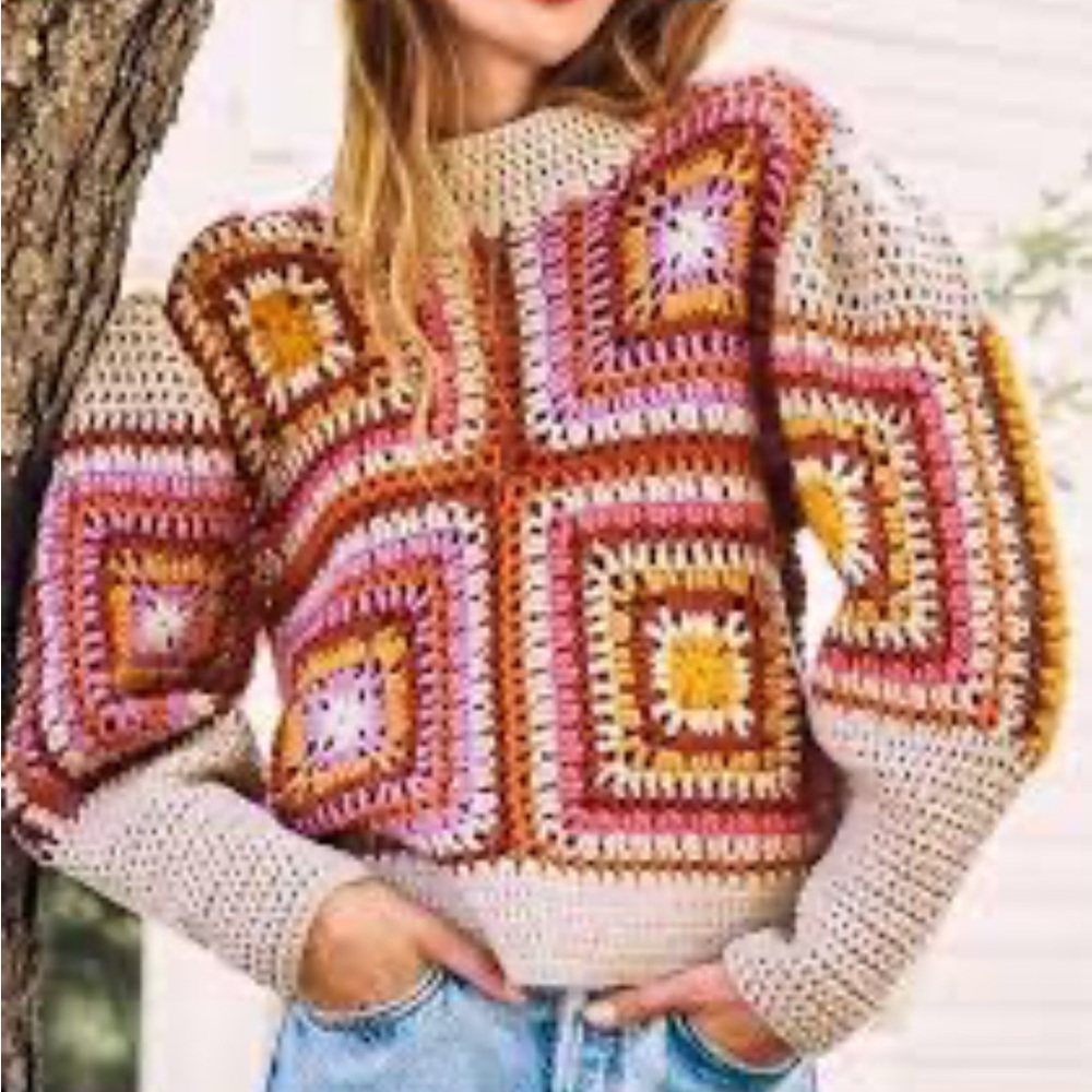 Moon River Crochet Sweater